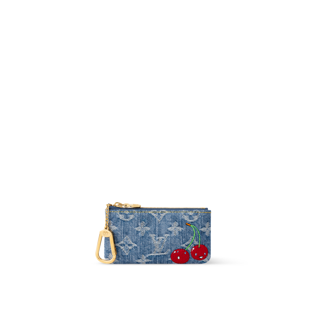 LV x TM - Pochette clés Toile Monogram Denim - Portefeuilles et